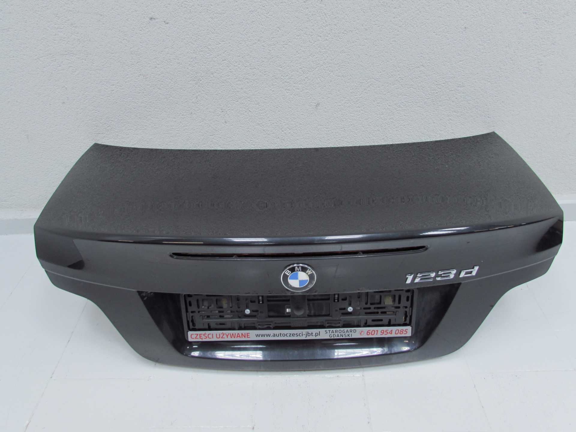 BMW 1 E82 E88 M1 KLAPA BAGAZNIKA TYL BLACK SAPPHIRE METALIK 04 12 JBT