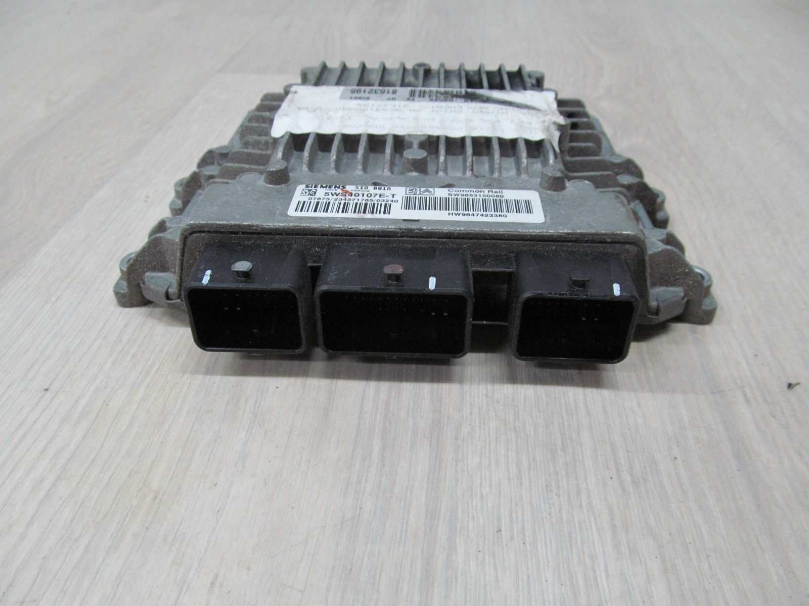 PEUGEOT 2.0 HDI KOMPUTER STEROWNIK 5WS40107E-T 9653150080 9647423380