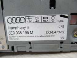 AUDI SYMPHONY RADIO CD 2 DIN 8E0035195M FABRYCZNE