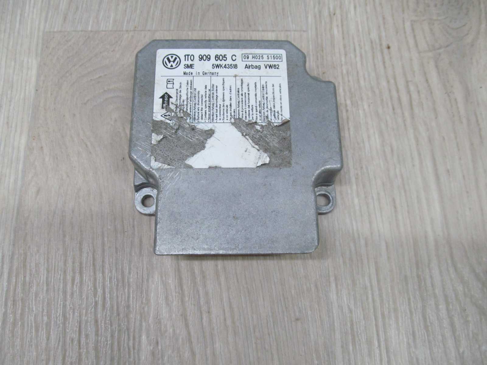 VW TOURAN MODUL SENSOR PODUSZEK AIR BAG 1T0909605C