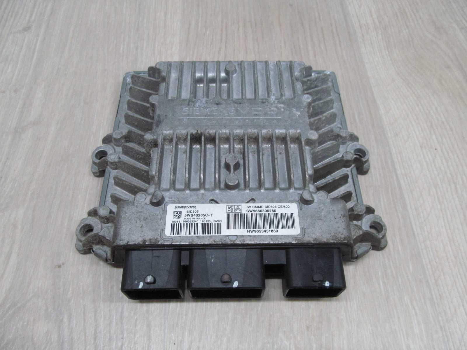 PEUGEOT CITROEN 1.4 HDI KOMPUTER STEROWNIK 9660300280 5WS40285C-T 9653451880