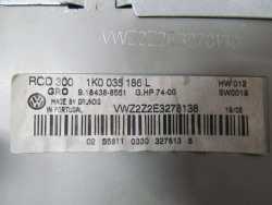 VW PASSAT B6 GOLF V RADIO RCD 300 1K0035186L FABRYCZNE