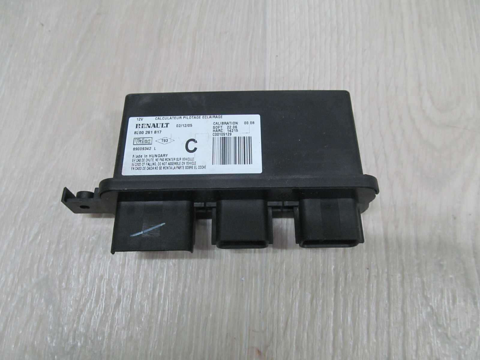 RENAULT CLIO III MODUS MODUL STEROWNIK SWIATEL 8200261817