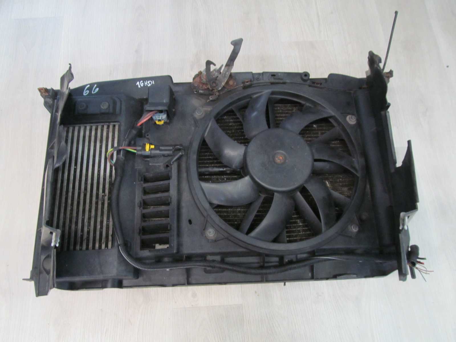 PEUGEOT 308 C4 1.6 HDI 07-13 CHLODNICE PAS WENTYLATOR KPL