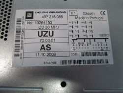 OPEL CORSA D MERIVA A RADIO CD 30 MP3 13254193 497316088