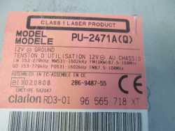 PEUGEOT CITROEN RADIO CD RD3-01 96565718XT PU-2471A
