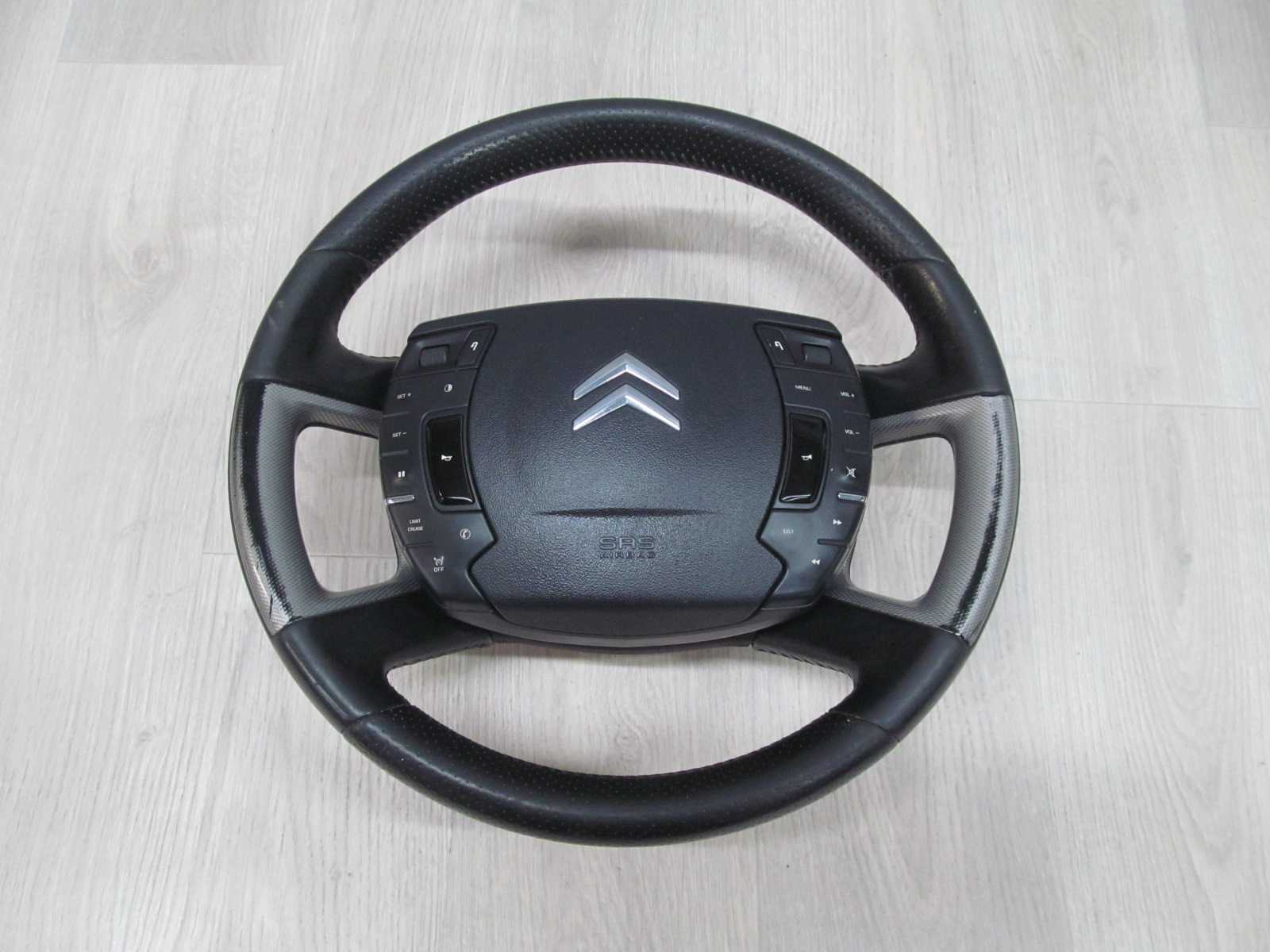 CITROEN C5 III X7 KIEROWNICA SKORA MULTIFUNKCJA PODUSZKA AIRBAG 08-17 96829216ZD