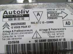 CITROEN C5 III X7 SENSOR MODUL PODUSZEK AIRBAG 9665266080 608990300 08-17