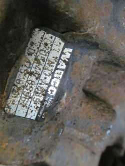 DAF LF 45 55 8 SZPILEK E5 ZACISK HAMULCOWY TYL LEWY 17.5 40175070