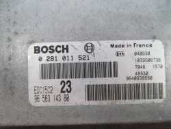 PEUGEOT CITROEN 2.0 HDI KOMPUTER STEROWNIK 0281011521 9656314380