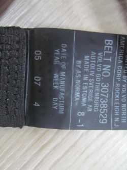 VOLVO S60 LIFT 04-10 PAS BEZPIECZENSTWA TYL LEWY 30738529