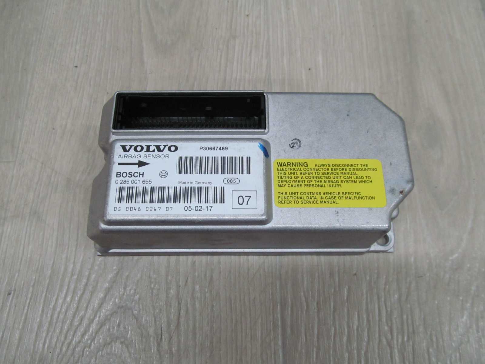 VOLVO S60 V70 XC MODUL STEROWNIK AIRBAG 0285001655 30667469