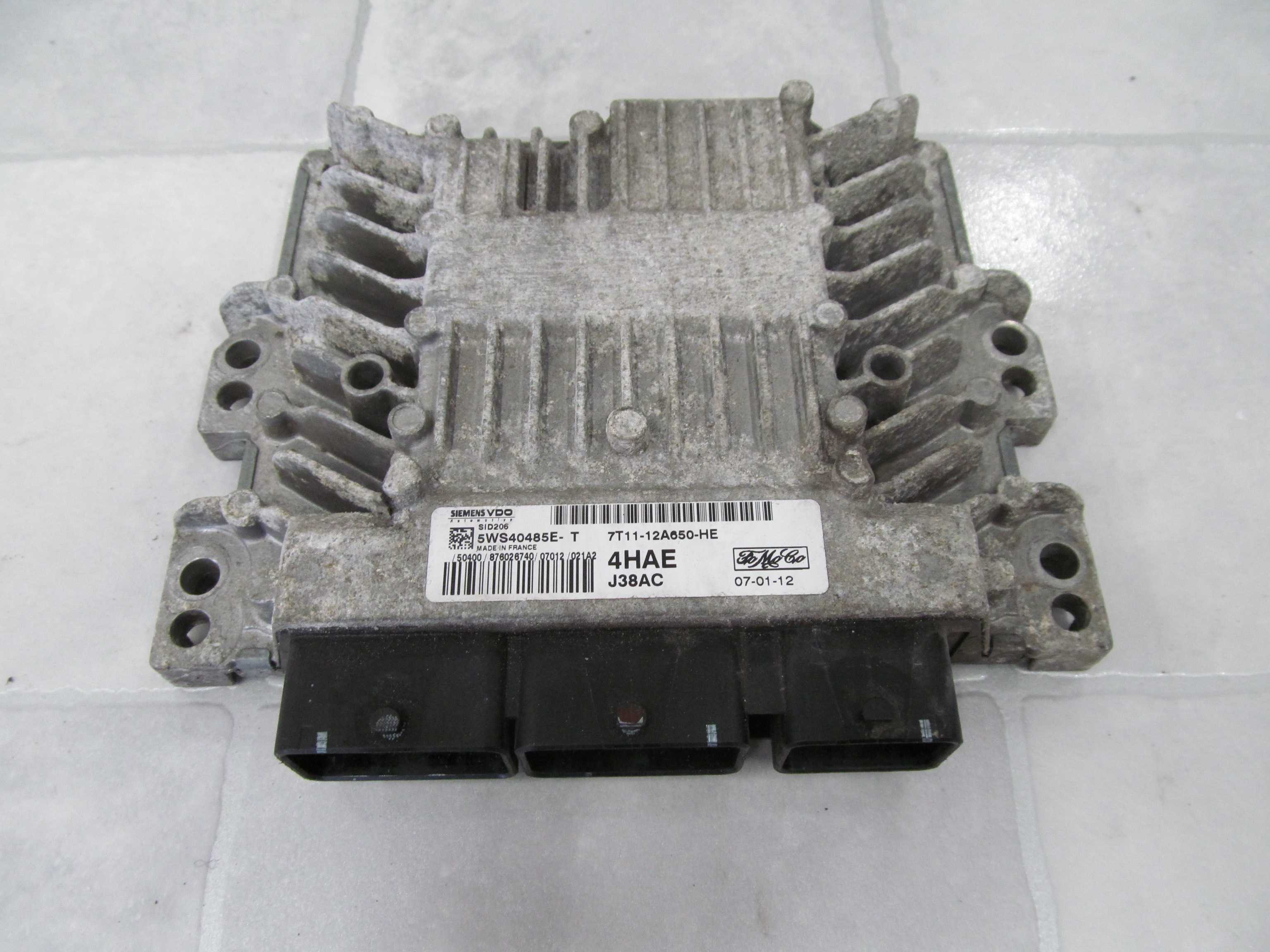 FORD CONNECT 1.8 TDCI KOMPUTER STEROWNIK 7T11-12A650-HE 5WS40485E-T 4HAE