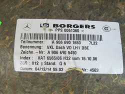 MB SPRINTER 906 06-18 KABINA PODSUFITKA SUFIT DACHU A9066901650