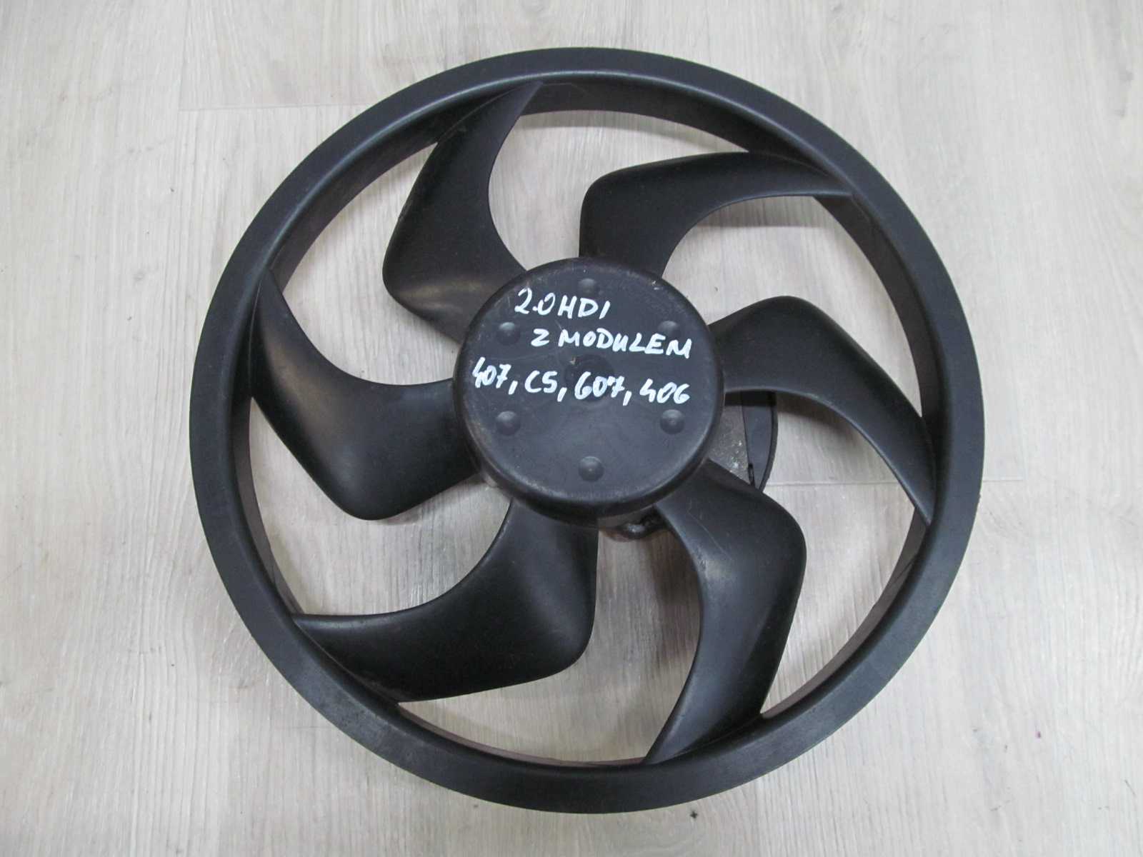 PEUGEOT 406 407 607 C5 2.0 HDI WENTYLATOR Z MODULEM CHLODNICY