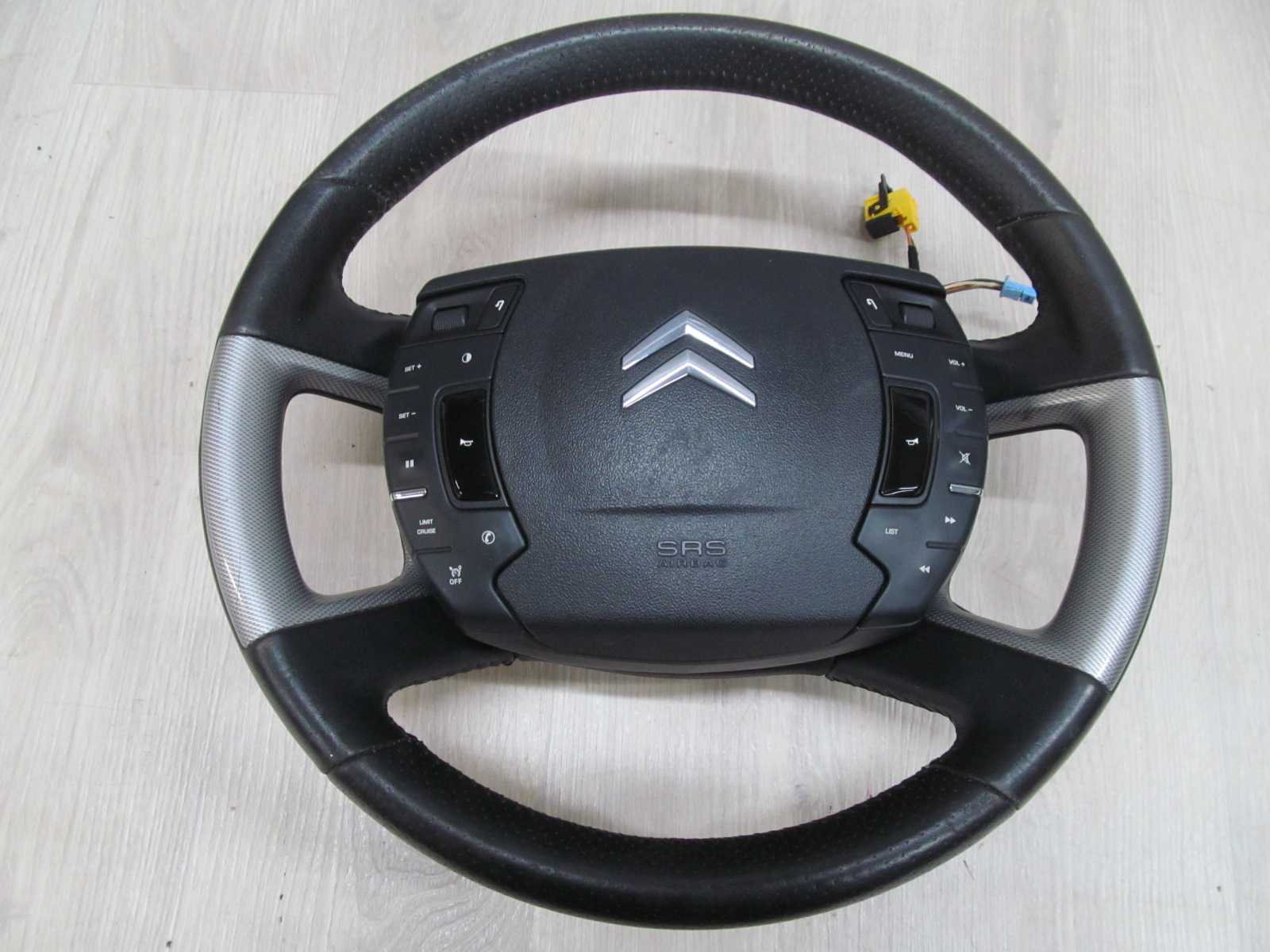 CITROEN C5 III X7 KIEROWNICA SKORA MULTIFUNKCJA PODUSZKA AIRBAG 08-17