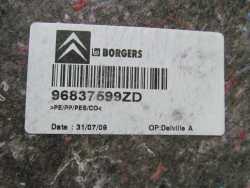 CITROEN C5 III X7 SEDAN WYKLADZINA PODLOGA BAGAZNIKA 96837599ZD 08-17