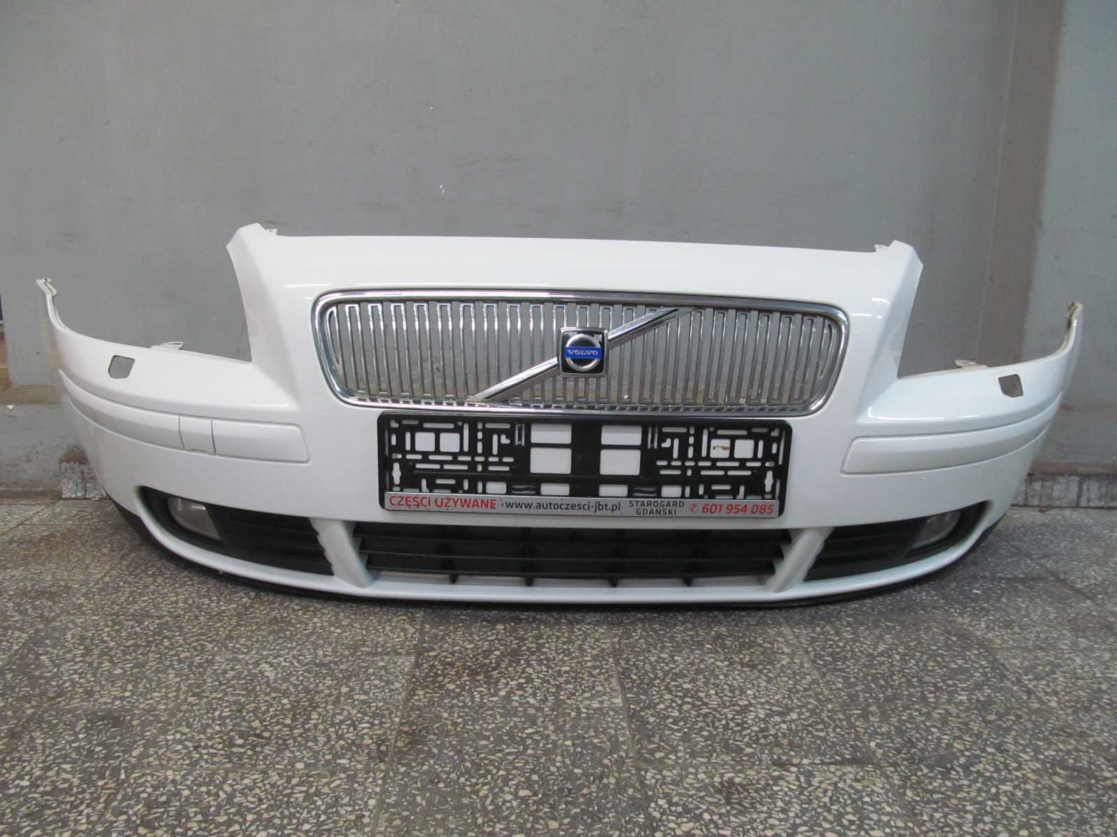 VOLVO S40 V50 04-07 ZDERZAK PRZOD GRILL SPRYSKI 614-46