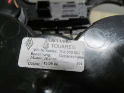 VW TOUAREG 7L 03-10 PANEL SRODKOWY RAMKA UCHWYT NA KUBKI  7L6863216D 7L6858602C