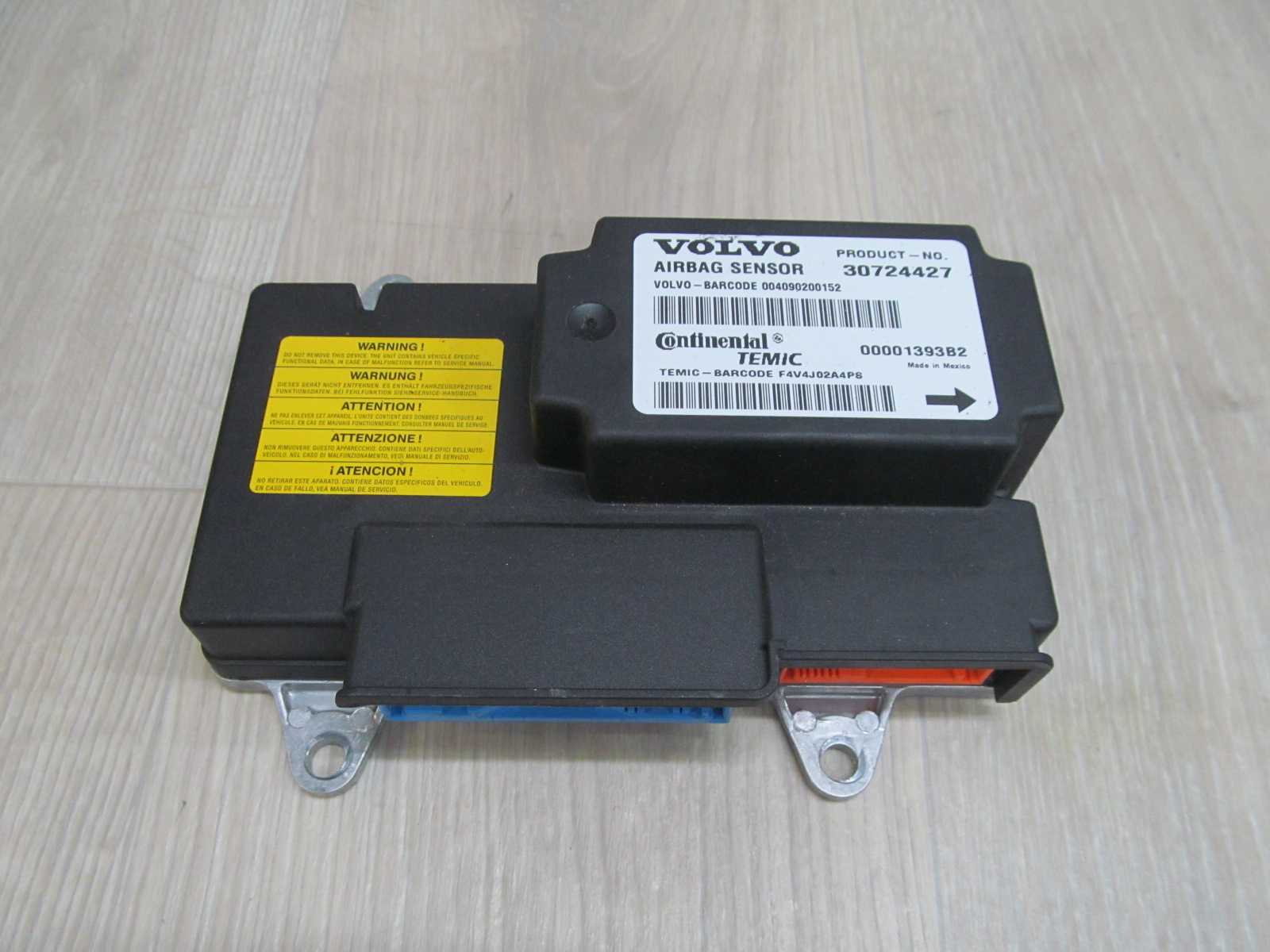 VOLVO S40 V50 04-12 SENSOR MODUL PODUSZEK AIRBAG 30724427