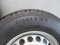 SPRINTER 6X130 16'' ET62 KOLA FELGI 6.5J16H2 A0014014802 235/65/16C 8MM CONTINETAL CONTIVANCONTACT 100