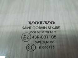 VOLVO S80 II 06-13 SZYBA BOCZNA DRZWI TYL PRAWA