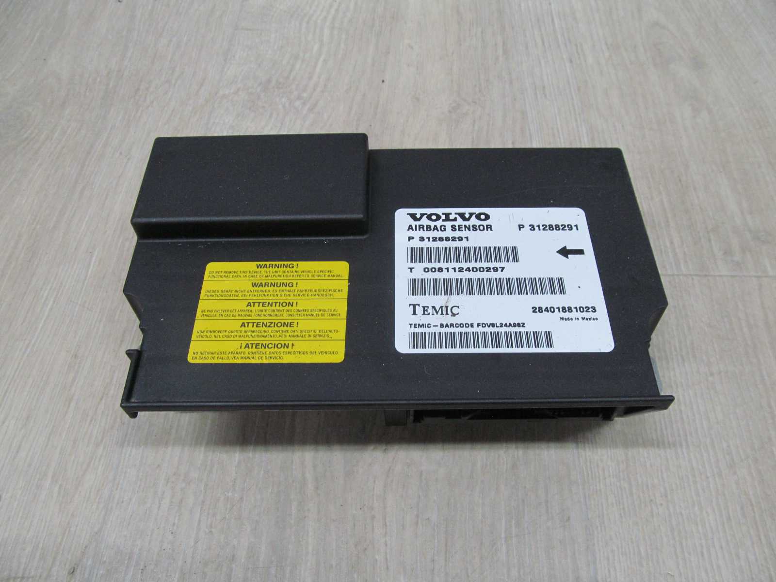 VOLVO S80 II V70 III 06-13 MODUL SENSOR AIRBAG 31288291