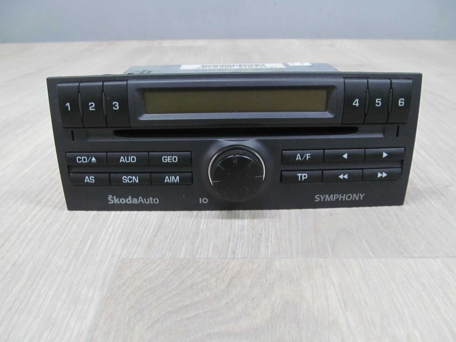 SKODA FABIA I LIFT 04-10 RADIO CD SYMPHONY KOD 6Y0035156E