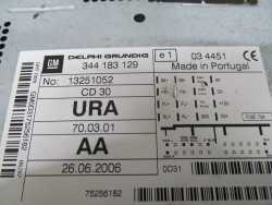 OPEL ASTRA H ZAFIRA B RADIO CD 30 344183129 EKRAN 13238548