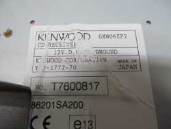 SUBARU FORESTER II LIFT SG 03-09 RADIO CD KENWOOD ZMIENIARKA KENWOOD GX806EF2
