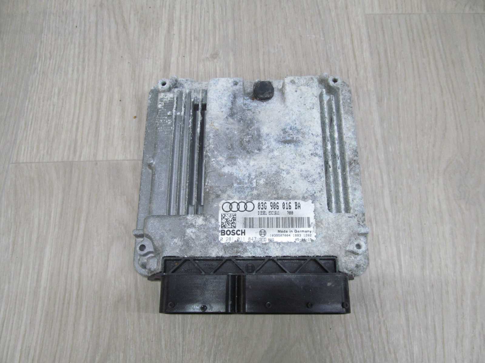 VW AUDI SEAT SKODA 2.0 TDI KOMPUTER STEROWNIK 0281011847 03G906016BA