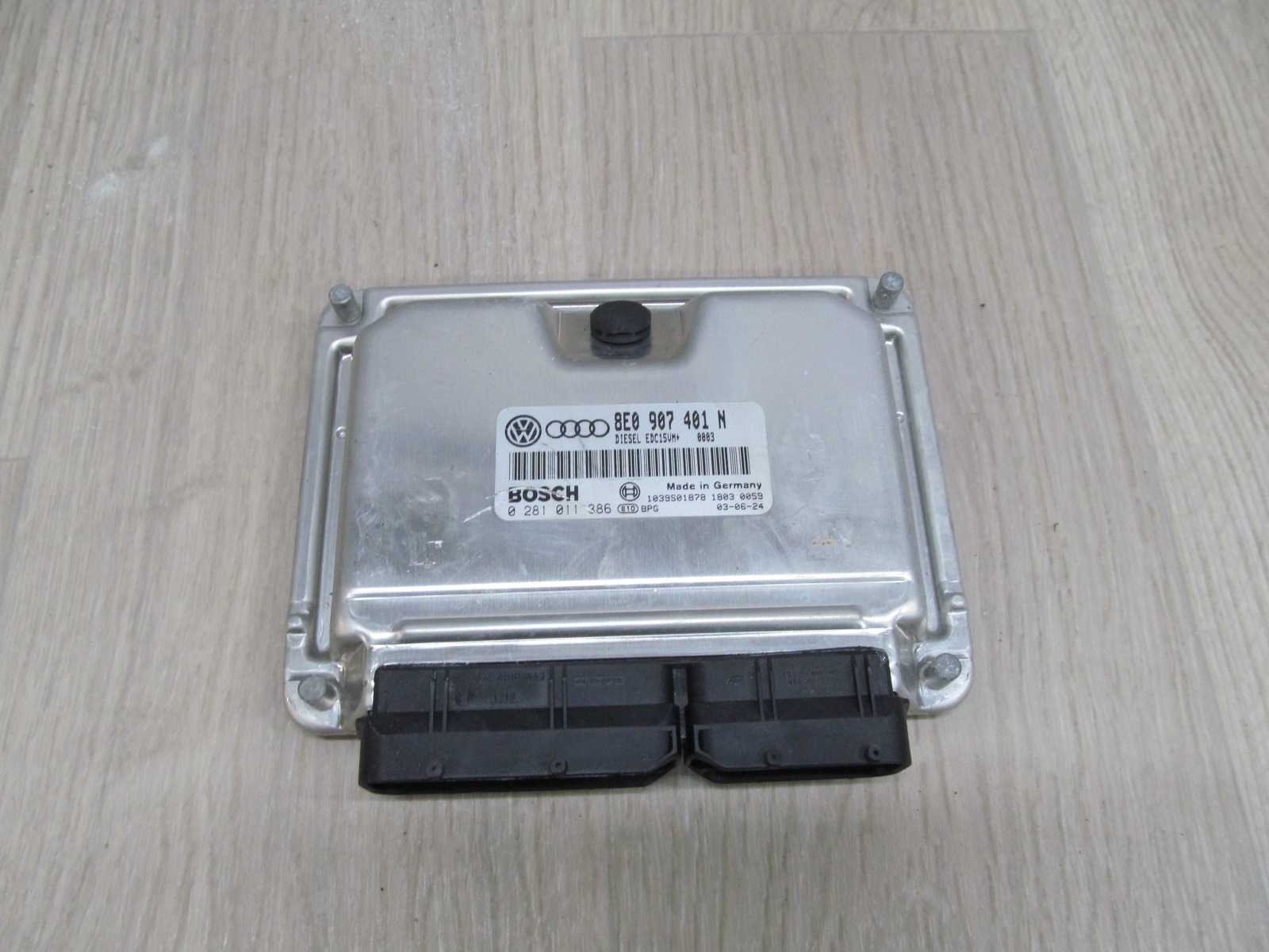 AUDI VW 2.5 TDI KOMPUTER STEROWNIK 0281011386 8E0907401N