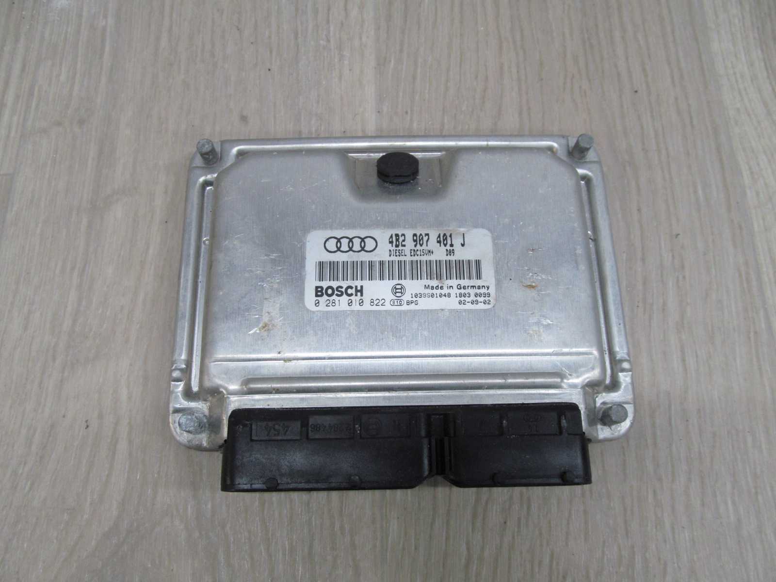 AUDI VW 2.5 TDI KOMPUTER STEROWNIK 0281010822 4B2907401J