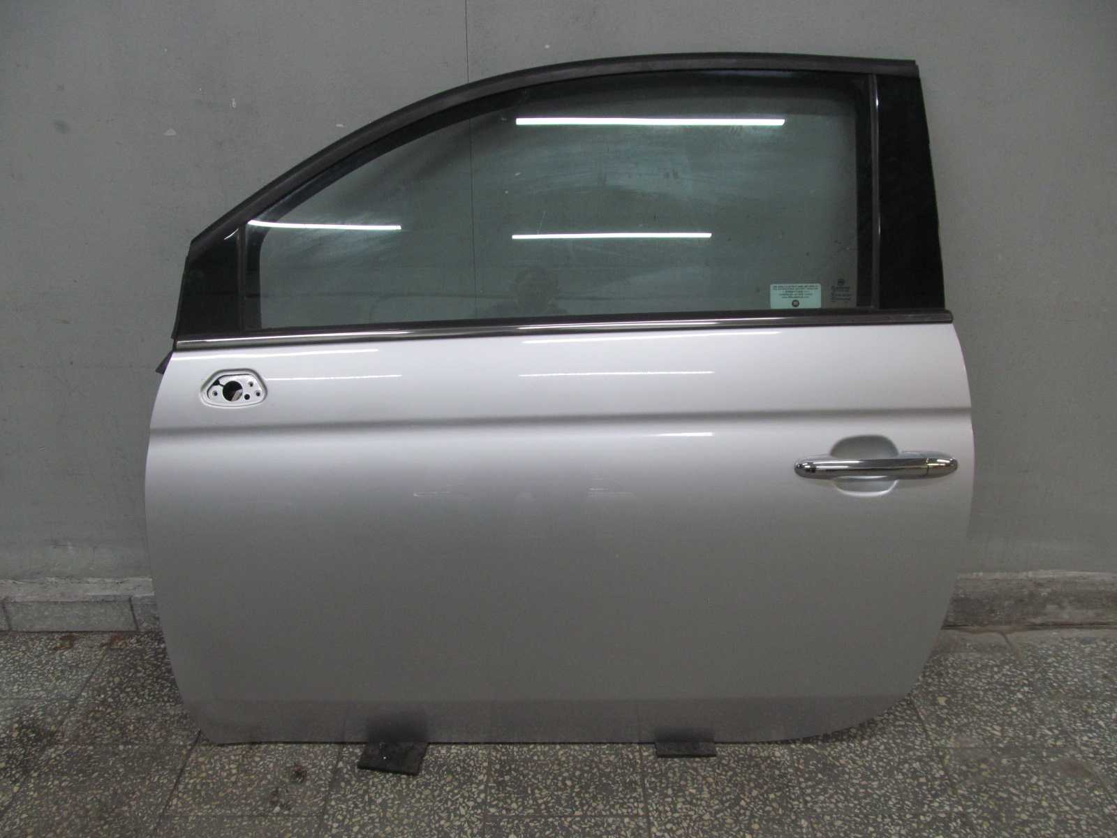 FIAT 500 07-15 DRZWI PRZOD LEWE PRZEDNIE SREBNE KPL