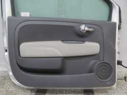 FIAT 500 07-15 DRZWI PRZOD LEWE PRZEDNIE SREBNE KPL