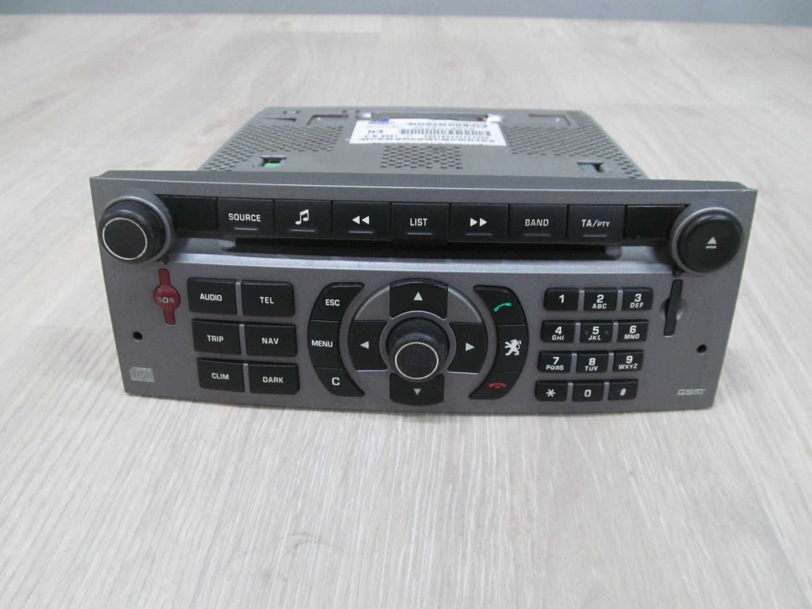 PEUGEOT 407 NAWIGACJA NAVI RADIO RT3 CD RADIOODTWARZACZ 96565708YM