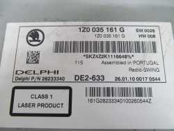 SKODA OCTAVIA II LIFT 08- RADIO CD MP3 SWING 1Z0035161G
