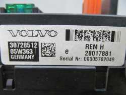 VOLVO S60 V70 XC90 SKRZYNKA BEZPIECZNIKOW REM-H 30728512 02-12