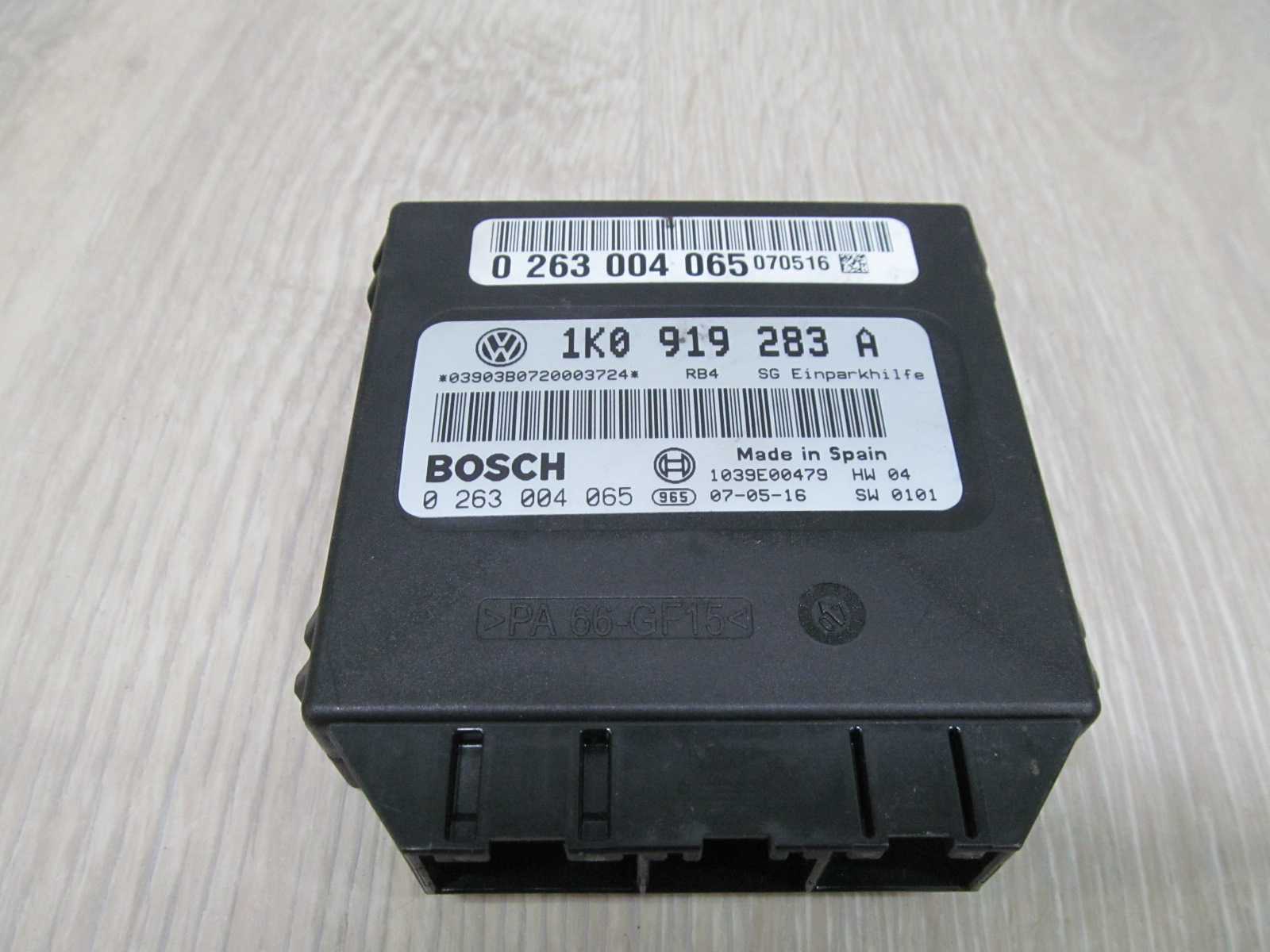 VW TOURAN GOLF AUDI MODUL PDC PARKOWANIA 1K0919283A 0263004065