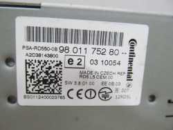 PEUGEOT 508 RADIO CD RD550 9801175280 10-14