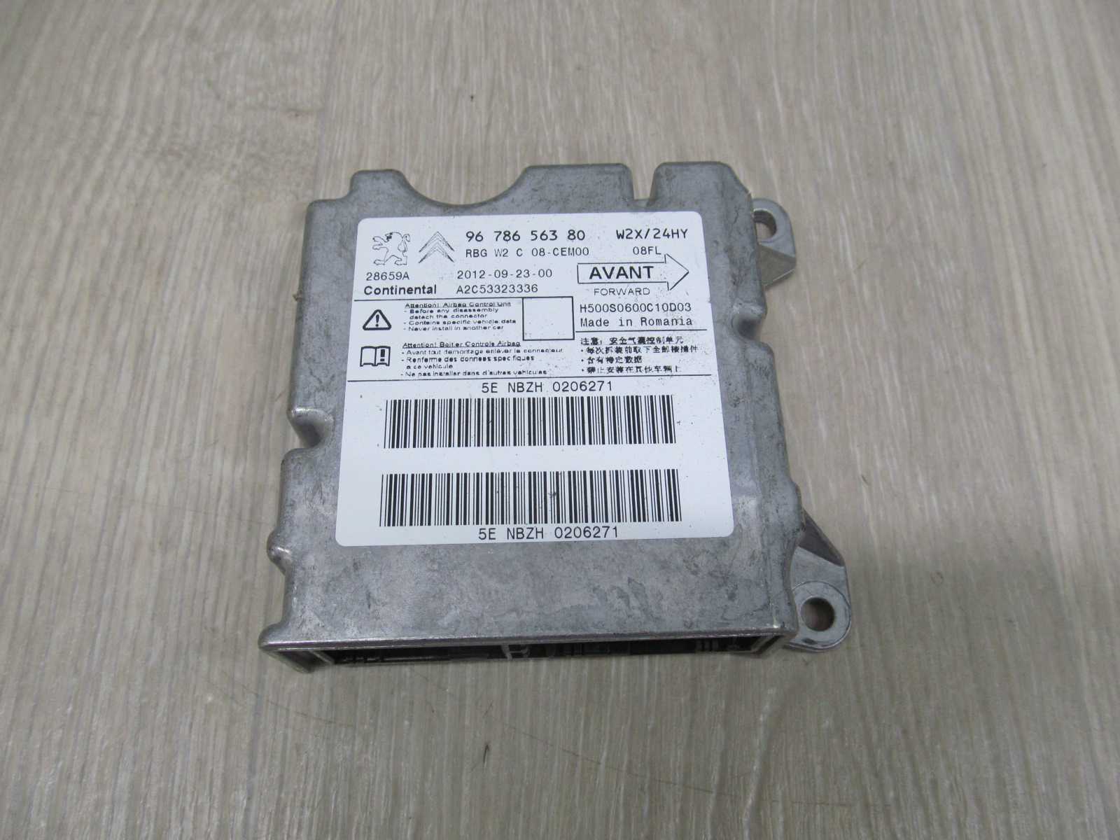 PEUGEOT 508 MODUL STEROWNIK AIRBAG 9678656380 10-14