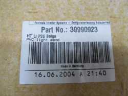 VOLVO V70 XC LIFT TAPICERKA BOCZEK DRZWI TYL SKORA JASNY 39990923 99-07