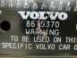 VOLVO V70 XC70 99- LEWAREK PODNOSNIK KLUCZ 8679370