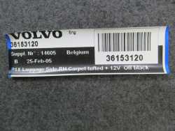 VOLVO V50 04-12 BOCZEK WYKLADZINA BAGAZNIKA TYL PRAWY 36153120