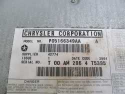 CHRYSLER GRAND VOYAGER CD DVD ZMIENIARKA P05166349AA GPS