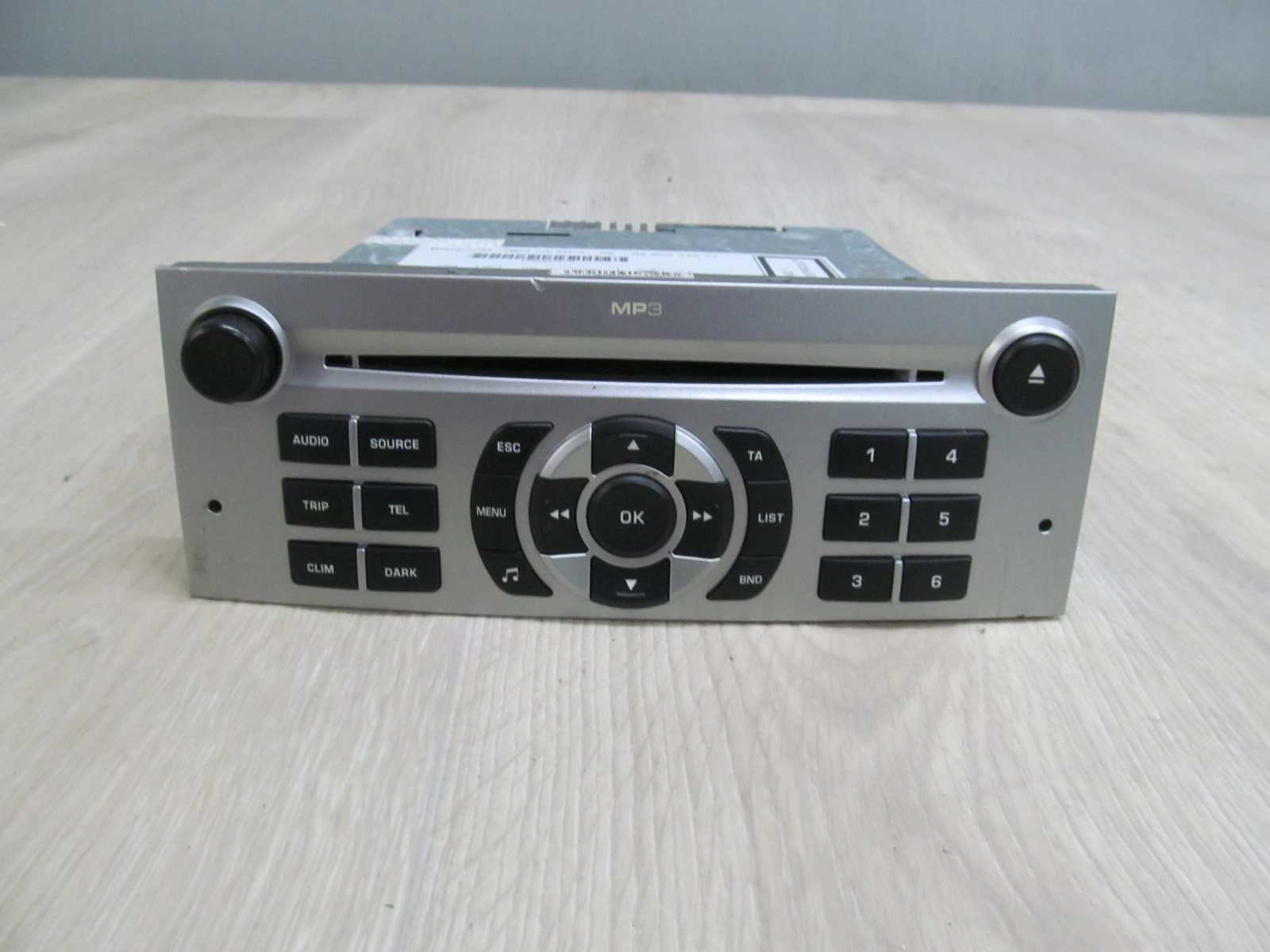 PEUGEOT 407 LIFT C5 RADIO CD MP3 RD4 9660647677
