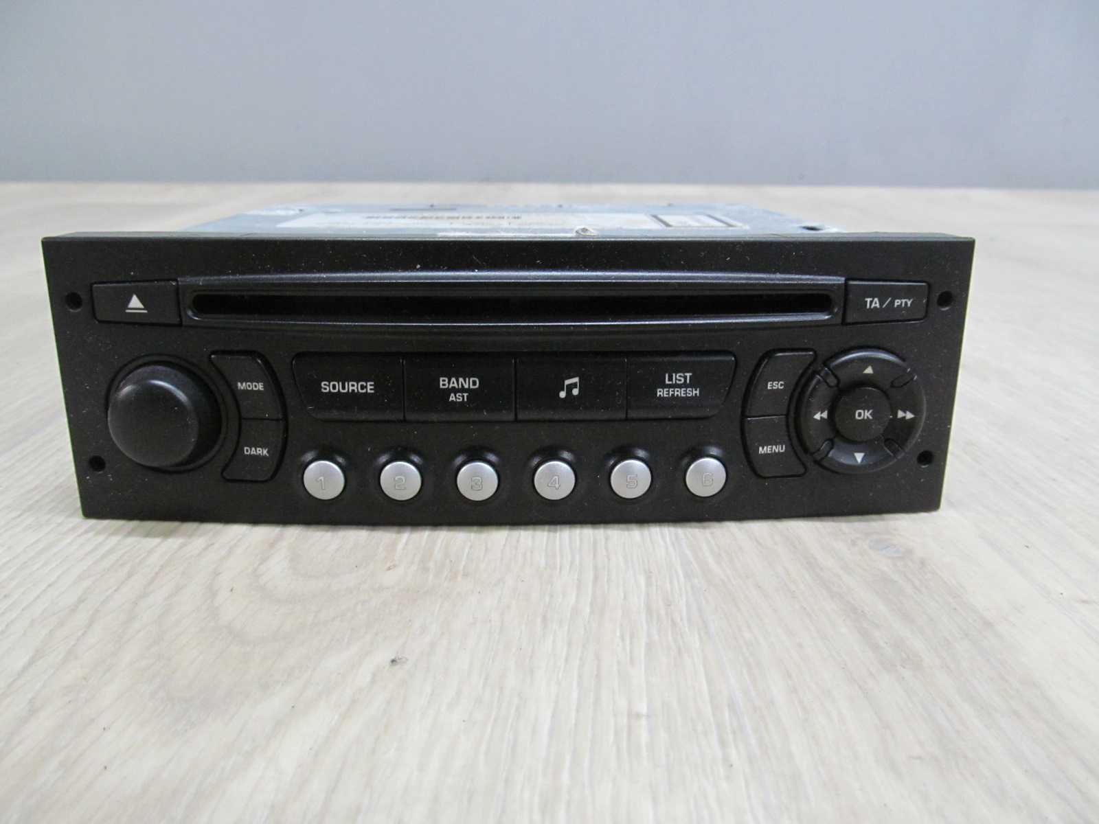 PEUGEOT CITROEN RADIO CD RD4 B5 N1 9660646877