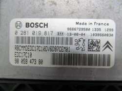 PEUGEOT CITROEN 1.6 HDI KOMPUTER STEROWNIK 0281019817 9805947380