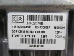 CITROEN PEUGEOT 2.0 HDI KOMPUTER STEROWNIK SILNIKA 9663612380 R0413C006A DCM3.4 9663612380