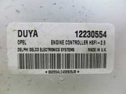 OPEL CORSA MERIVA Z16XE KOMPUTER STEROWNIK 12230554 DUYA HSFI-2.5